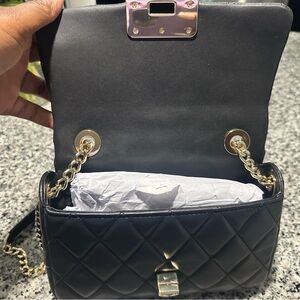 Kate Spade Black Quilted Chain Shoulder Bag